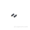 Conector de cabeçalho fêmea com passo de 1,27 mm reto 2P